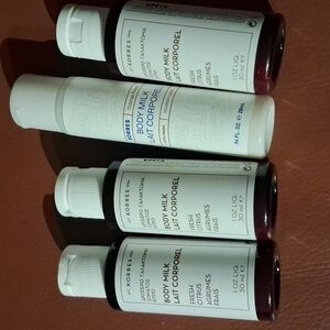 New 4 korres travel size body milk lotion